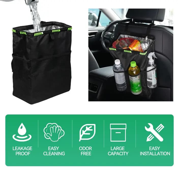 Poubelle de voiture pliable pour rangement intérieur