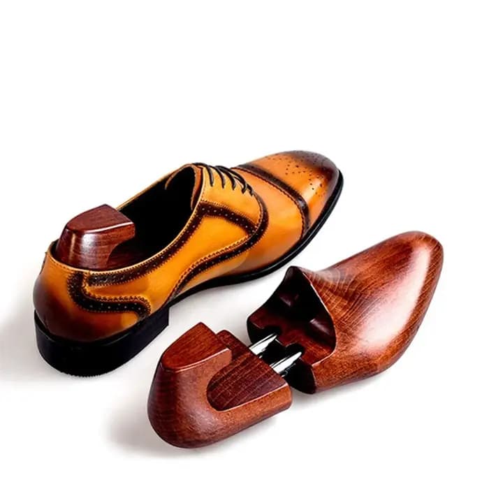 Supports de chaussures télescopiques réglables en bois