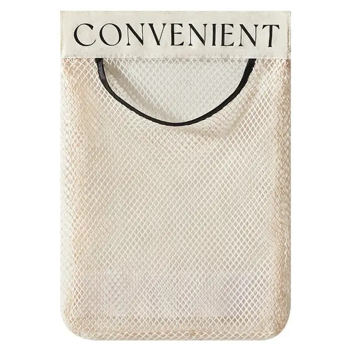Sac de rangement mural en maille, support de sac poubelle, distributeur de sacs de courses en plasti