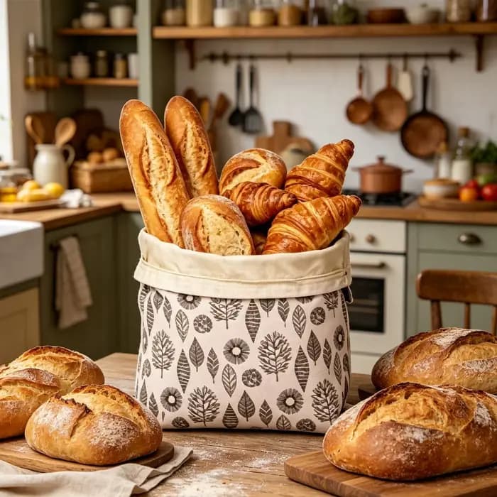 Sacs à pain en cire d'abeille réutilisables pour la conservation des aliments frais faits maison