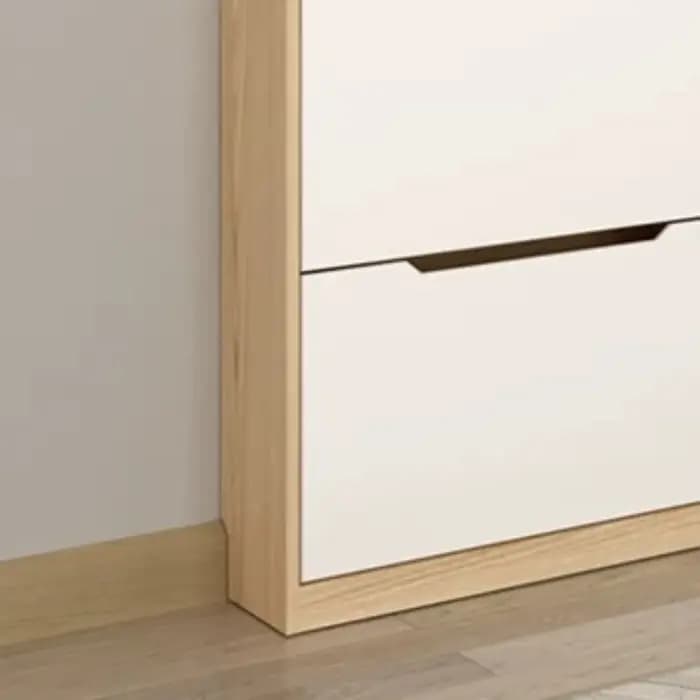 Meuble à chaussures d'extérieur en bois blanc, style ferme, pour entrée, organisateur de chaussures moderne, mobilier de maison