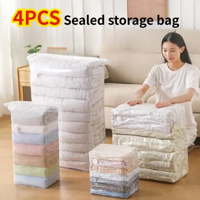Sacs de rangement sous vide cubiques (1/4 pièces) – Grands