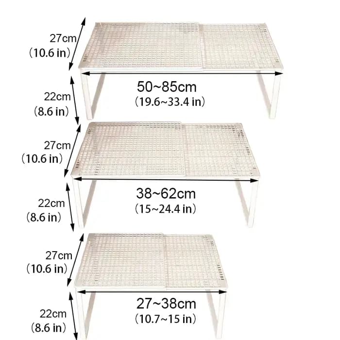 Panneau de séparation en couches évolutif pour garde-robe