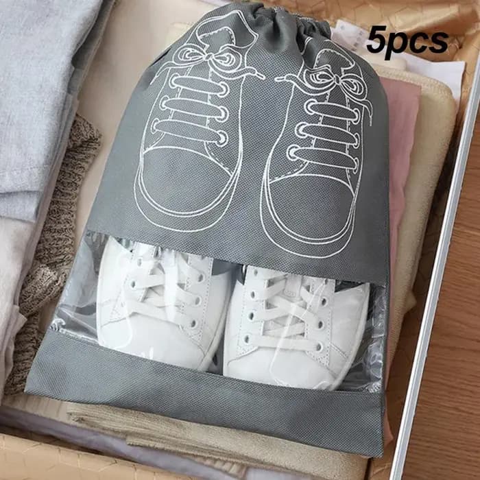 5/10pcs Chaussures Sac De Rangement Placard Organisateur Non Tissé Voyage Portable Sac Étanche Poche