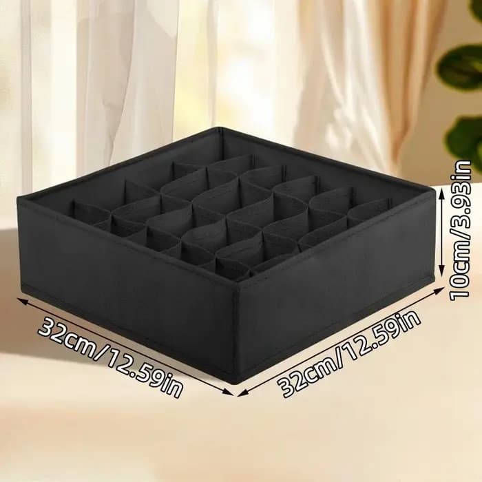 Boîte de rangement pour sous-vêtements et caleçons, compartimentée, organisateur de rangement de type tiroir pour la maison, séparateur pour chaussettes et accessoires