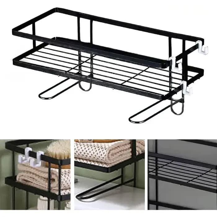 Étagère de rangement pour salle de bain au-dessus des toilettes