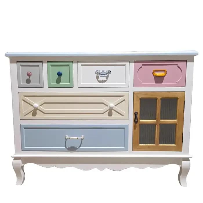 Sac affichage crème Salon armoires plancher nordique américain côté armoire grand bureau Muebles