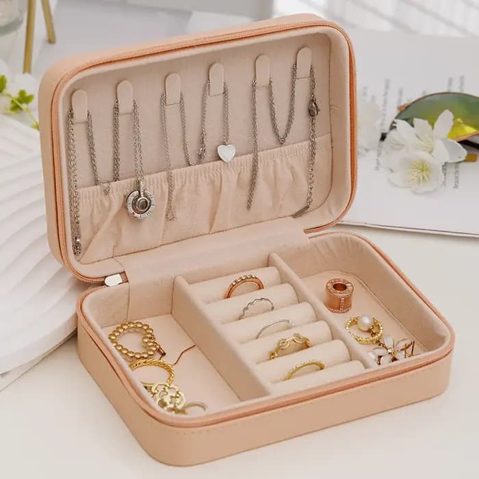 Boîte de rangement de bijoux Portable