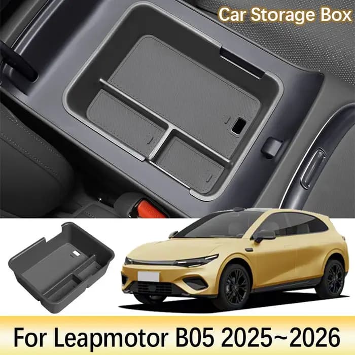 Boîte de rangement d'accoudoir pour accessoires Leapmotor B05 2025 2026 Lafa 5 ABS