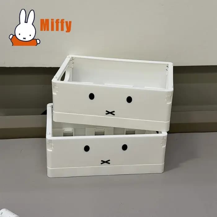 Boîte de rangement de bureau pliable Kawaii Miffy