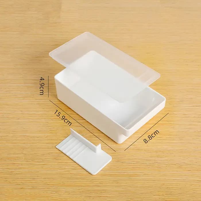 Boîte de rangement rectangulaire pour poupée japonaise avec couvercle, spatule, fromage, conservation, réfrigérateur