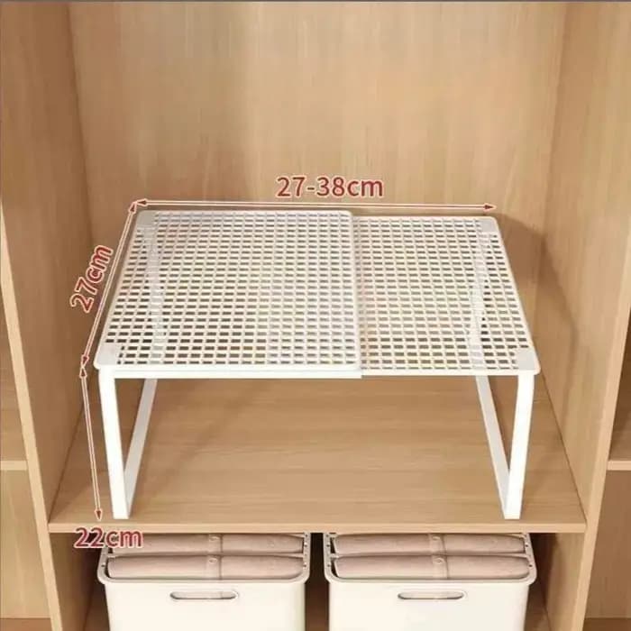 Étagère de placard télescopique empilable