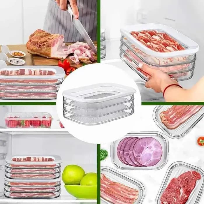 Boîtes de préparation de repas empilables avec couvercle