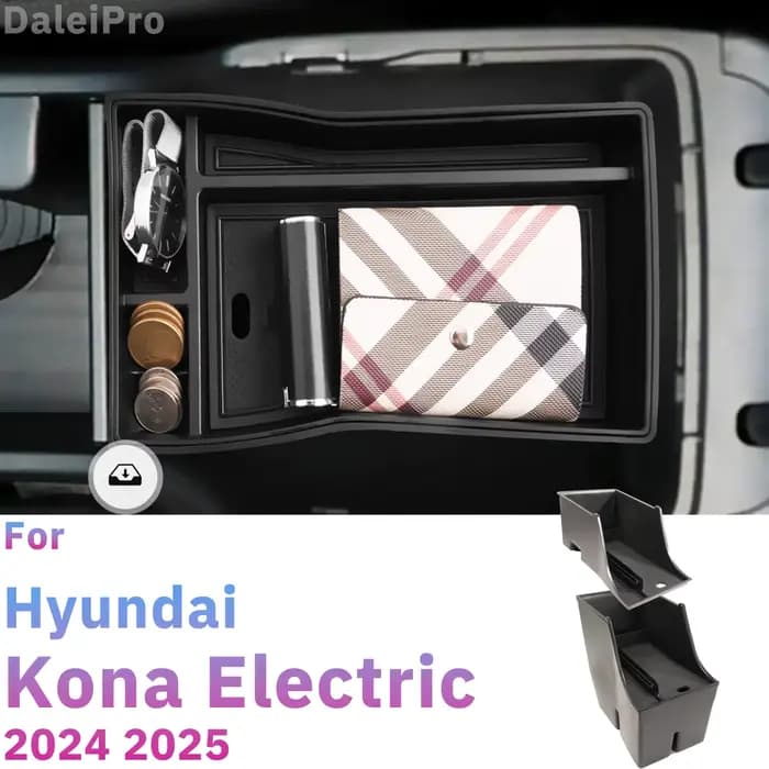 Boîte d'accoudoir de voiture pour Kona EV SX2 2024 2025