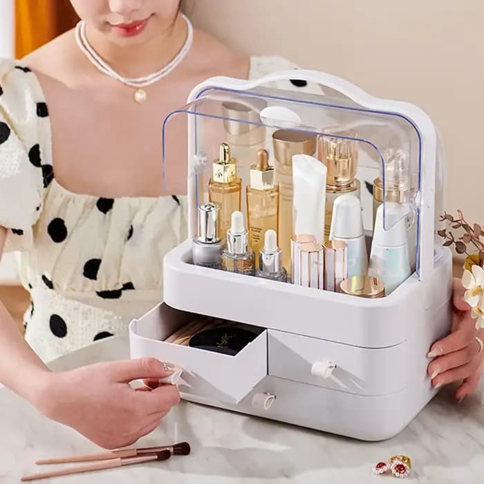 Organisateur de comptoir de cosmétiques pour commode