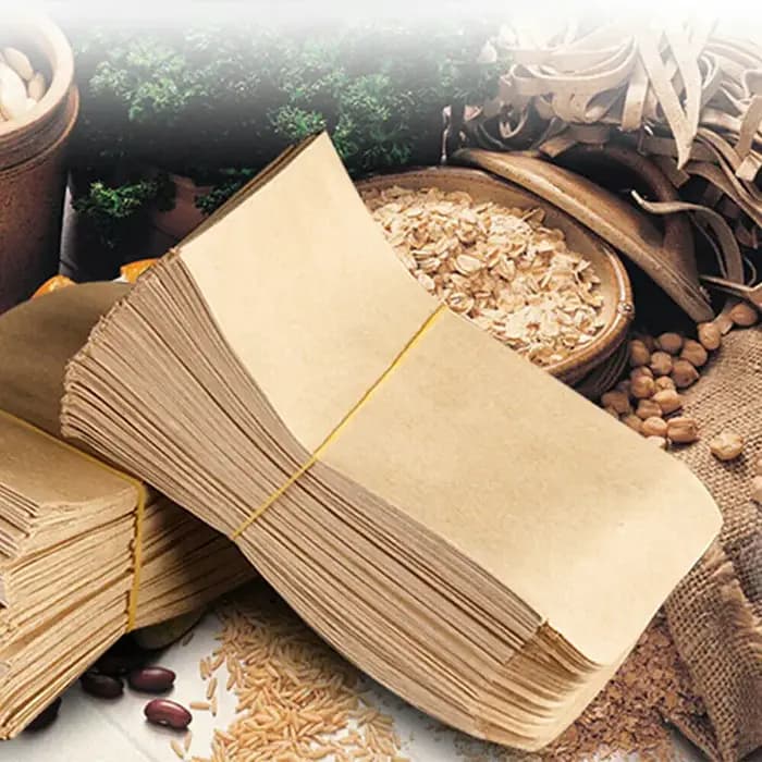 100 pcs/lot 6x10 cm sac en papier Kraft Mini enveloppe cadeau bonbons sacs Snack cuisson graine paquet fournitures embal