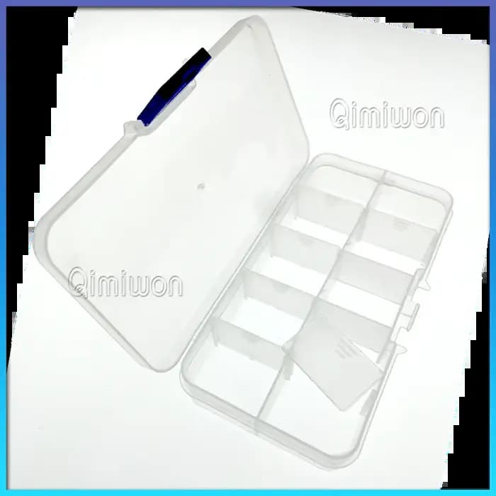 Petite boîte de rangement en plastique transparent