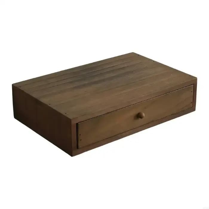 Organiseur bureau en bois avec plusieurs compartiments, pour bureaux, décoration maison, boîte range