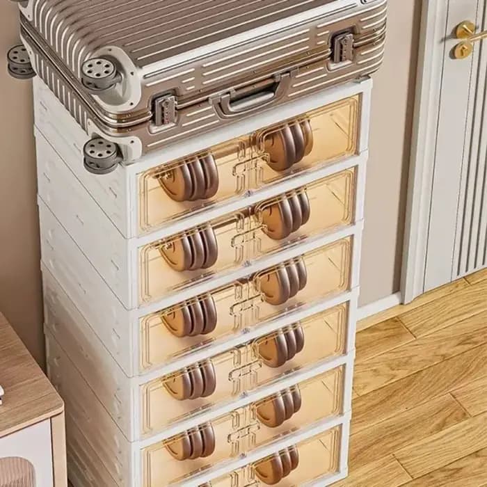 Étagère à chaussures pliable de style nordique