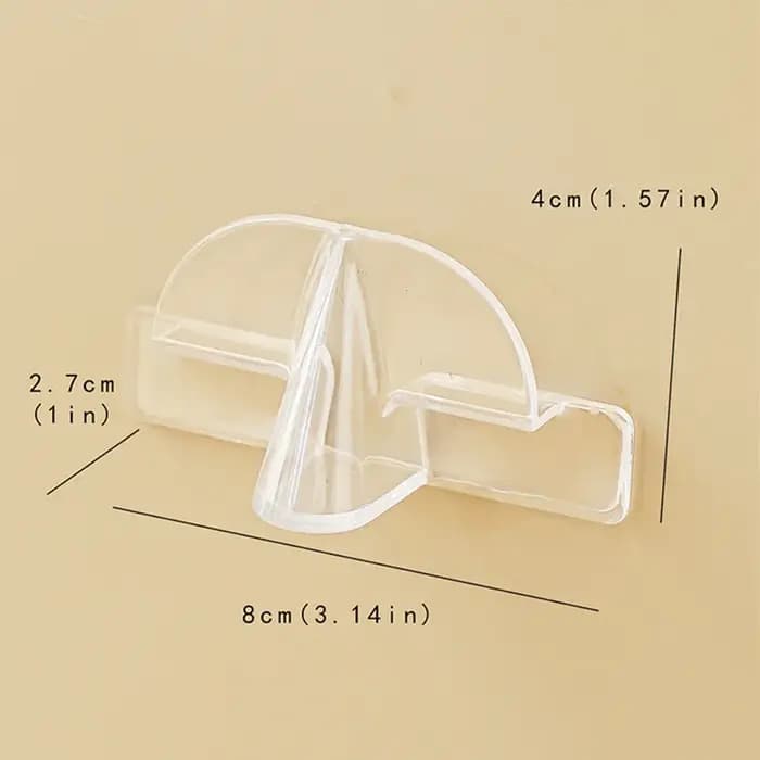 Support de rangement pour lunettes transparent mural sans perçage