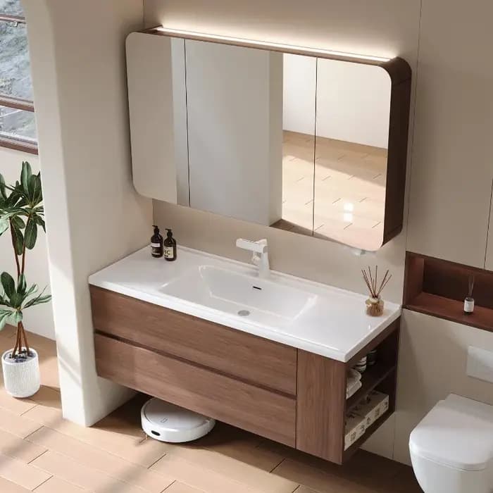 Meuble de Salle de Bain Moderne de Luxe avec Tiroirs
