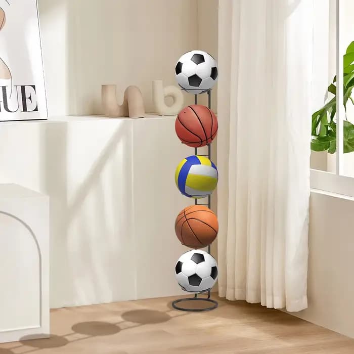 Support de rangement pour ballons de sport à 5 niveaux