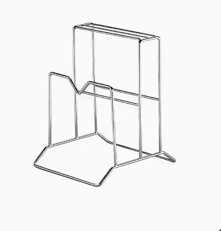 Organisateur de couteaux de cuisine avec fente pour planche à découper