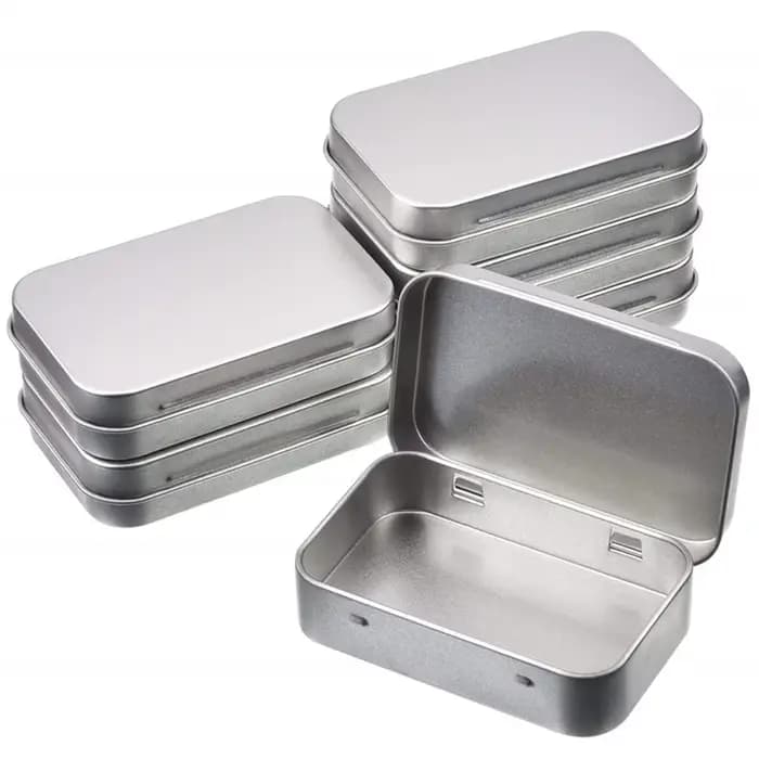 Nouvelles boîtes de rangement en étain carrées