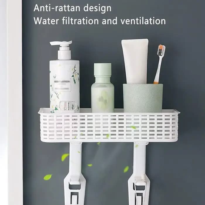 HOAbove-Étagère Murale T1 en Plastique pour Toilette
