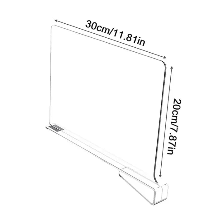 Lot de 2/4/6/8 organiseurs transparents pour étagères de placard