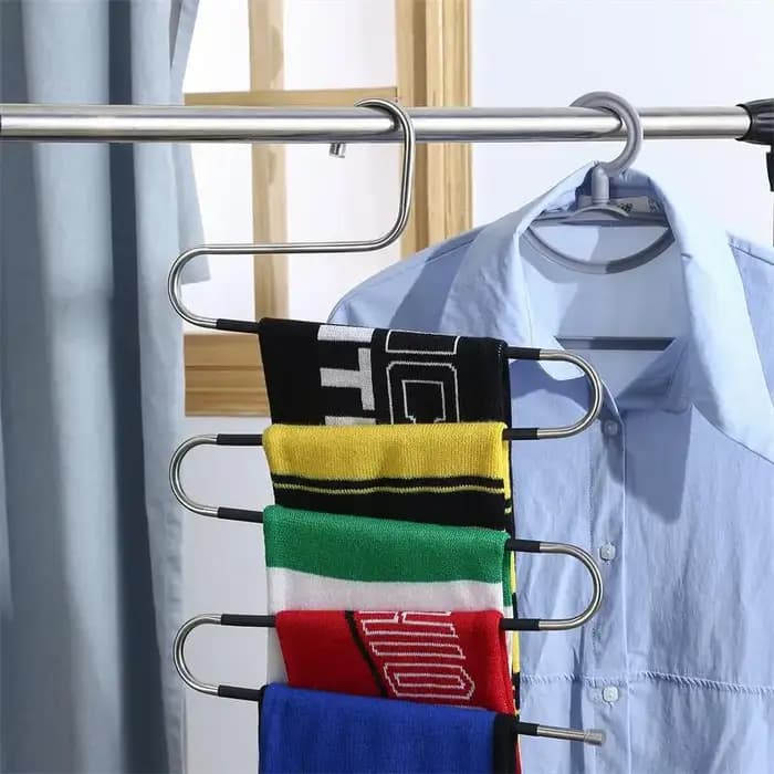 Support de rangement pour pantalons en acier inoxydable