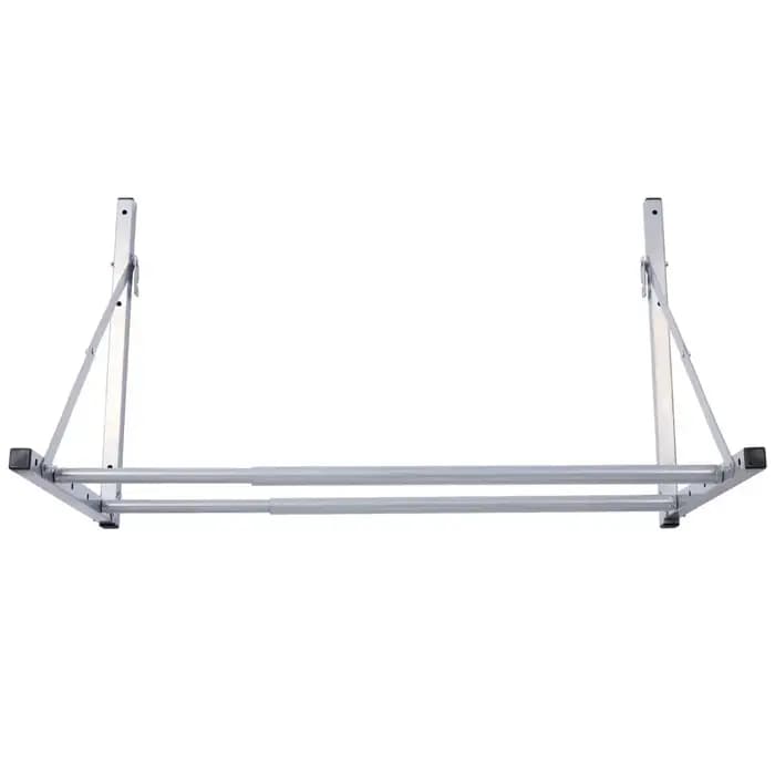 Dreamzon-Rangement mural pliable, 30.5 à 50.5 amarans de large, supporte 300 livres, argent
