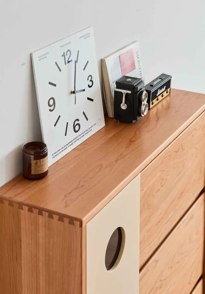 Armoire à chaussures moderne en bois pour demi-maison