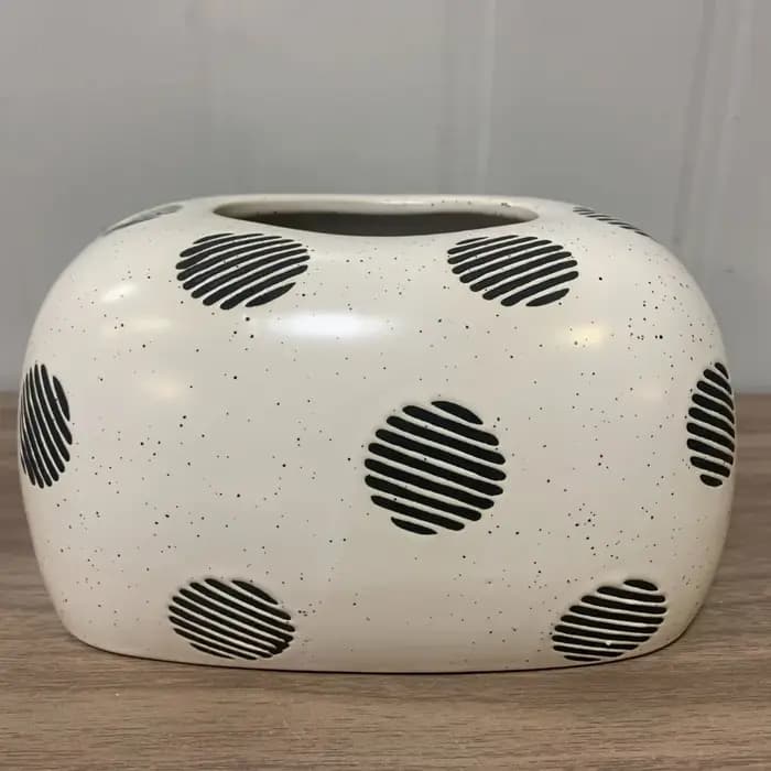 Boîte à mouchoirs en porcelaine bleue et blanche