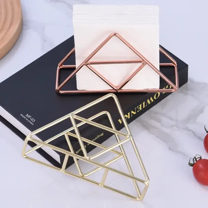 Porte-serviettes pour Table moderne en métal noir