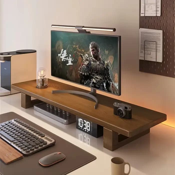 Support de rangement de bureau séparable en bois