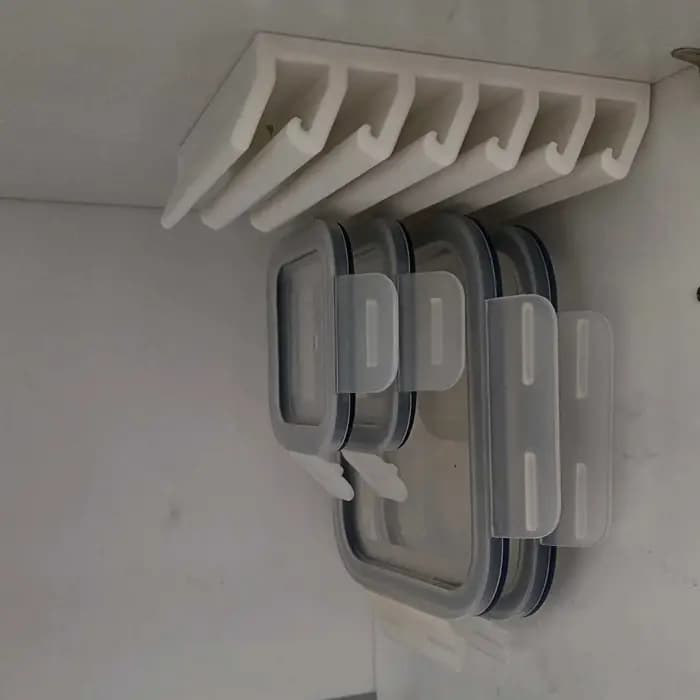Organisateur de couvercles en plastique compatible IKEA 365+ – Étagère de rangement / Crochet de suspension