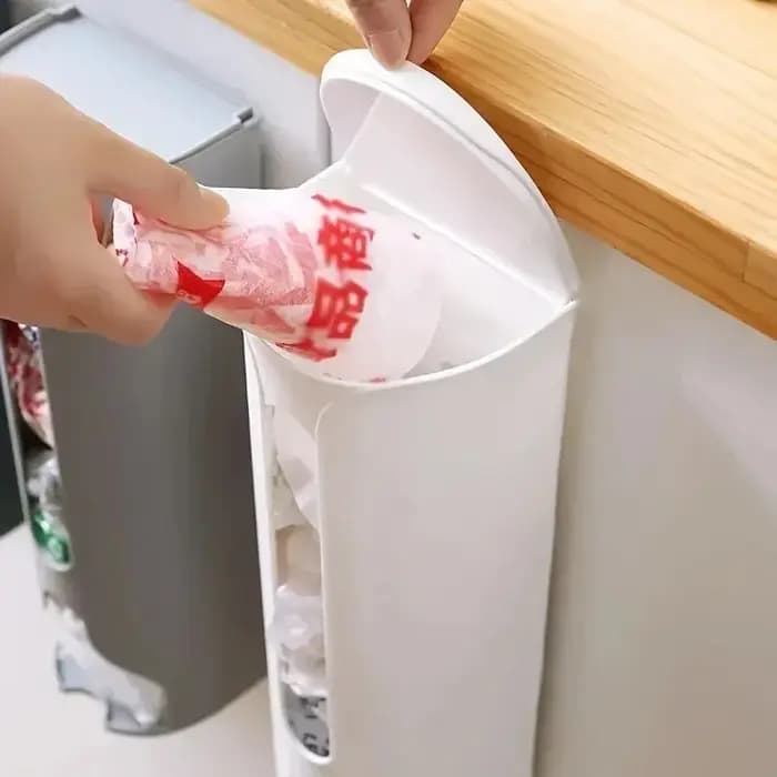 Boîte de rangement murale pour sacs poubelles