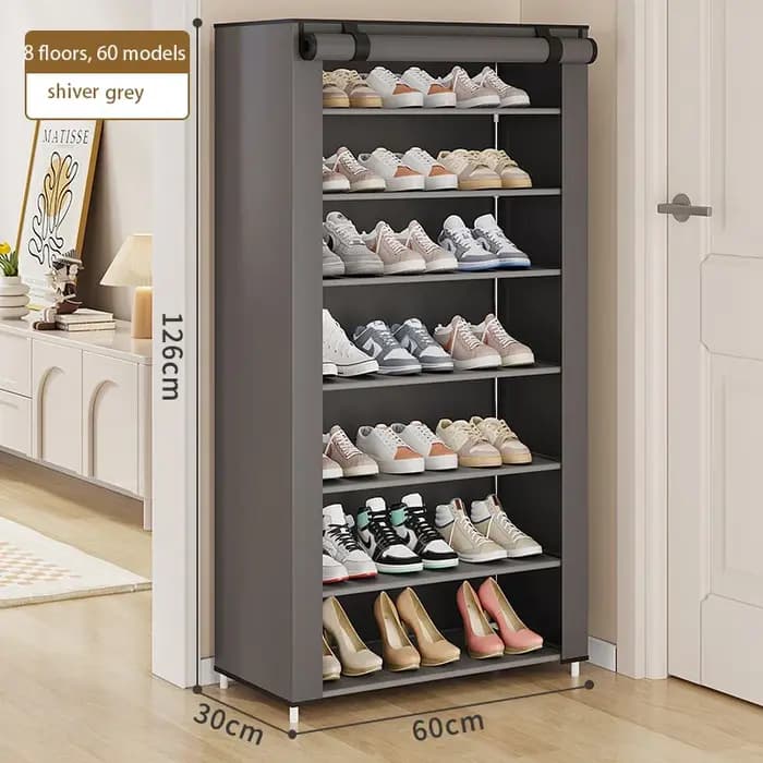 Étagère à chaussures simple avec rangement anti-poussière