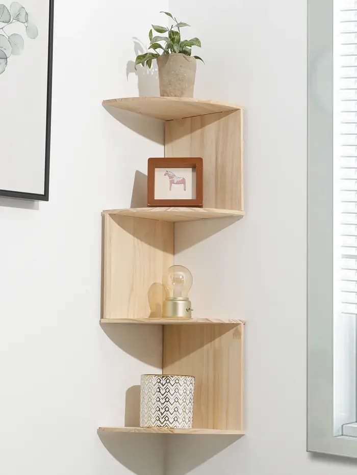 Étagère murale flottante en bois et Pvc à 2/4 niveaux