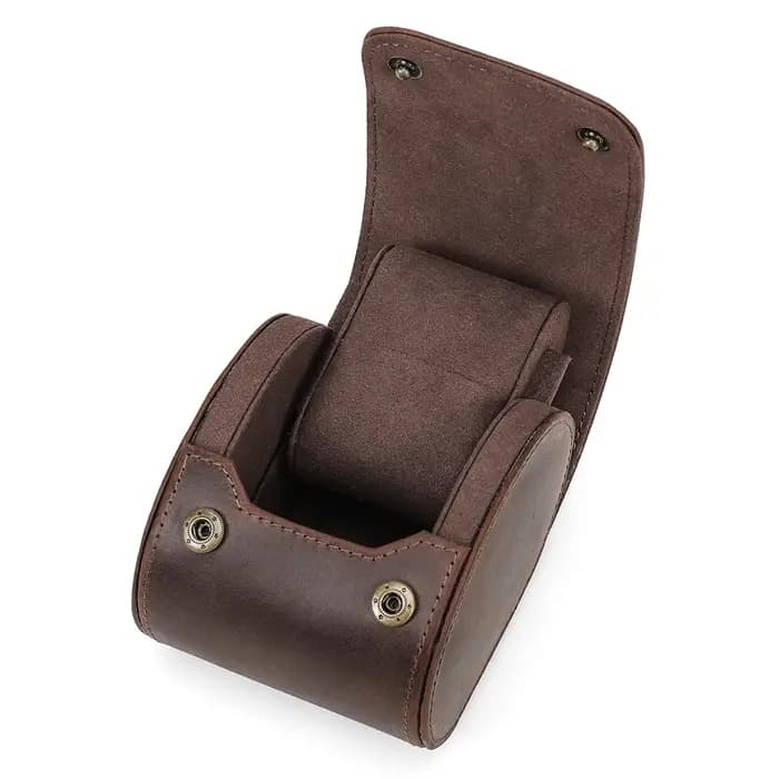 Boîte de montre de luxe en cuir véritable pour hommes et femmes
