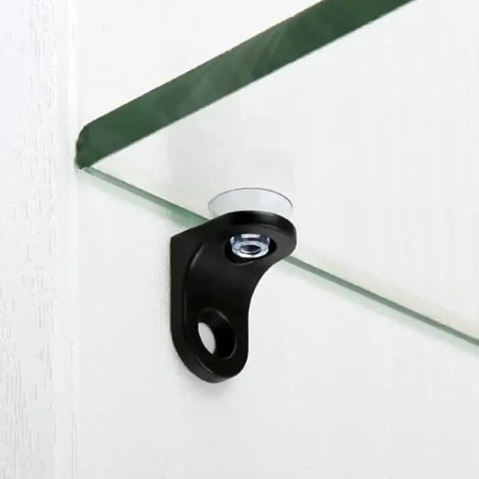 Supports de fixation à ventouse pour étagères en verre