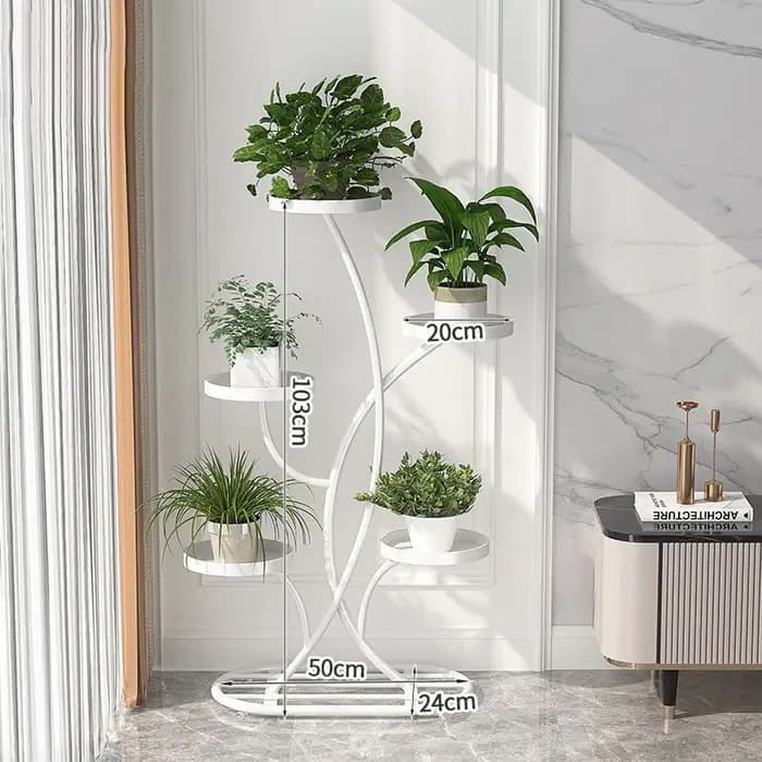 Étagère à plantes en métal