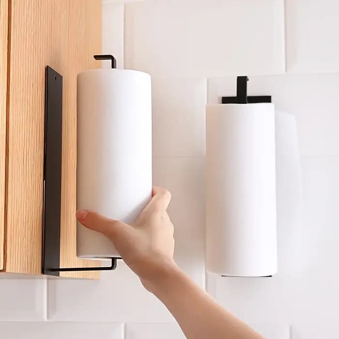 Porte-serviettes en papier de cuisine en acier au carbone