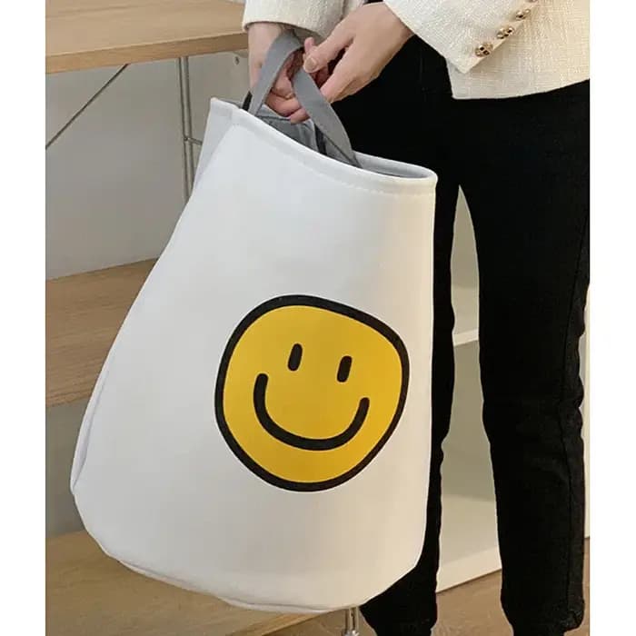 Seau de rangement en tissu épais, dortoir d'étudiants, balcon domestique, vêtements sales, panier de rangement de jouets pour enfants