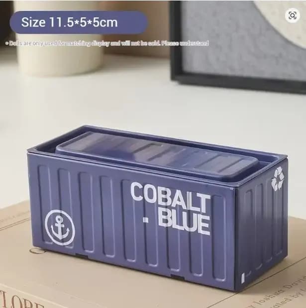 Conteneur de rangement en fer Compact, organisateur de bureau créatif, Tube de fournitures de bureau, organisateur de bureau, boîte en métal, Mini conteneur 