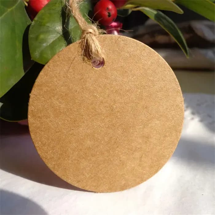 Étiquettes rondes vierges en papier Kraft Vintage, 100 pièces, marque-page, Message, cartes de vœux, petits produits, 3-5cm
