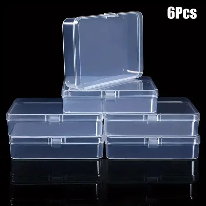 Boîtes de rangement en plastique avec couvercles sécurisés - Mini organisateurs pour perles, bijoux,