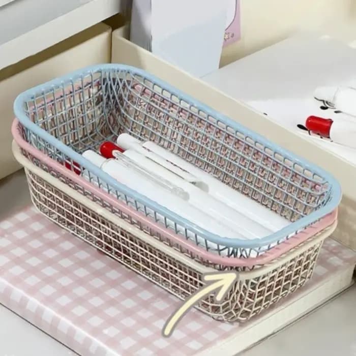 Petit panier de rangement en fil pour articles divers