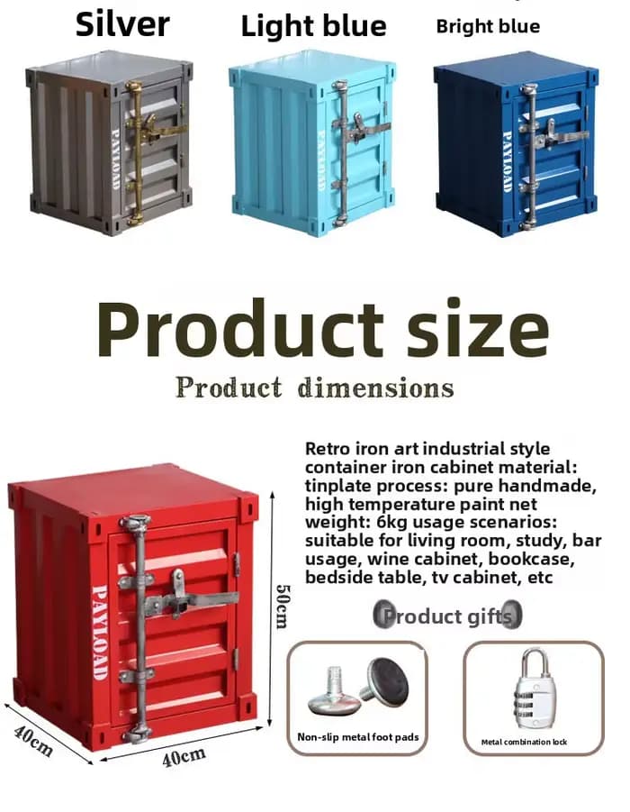Armoire de rangement en métal de Style industriel